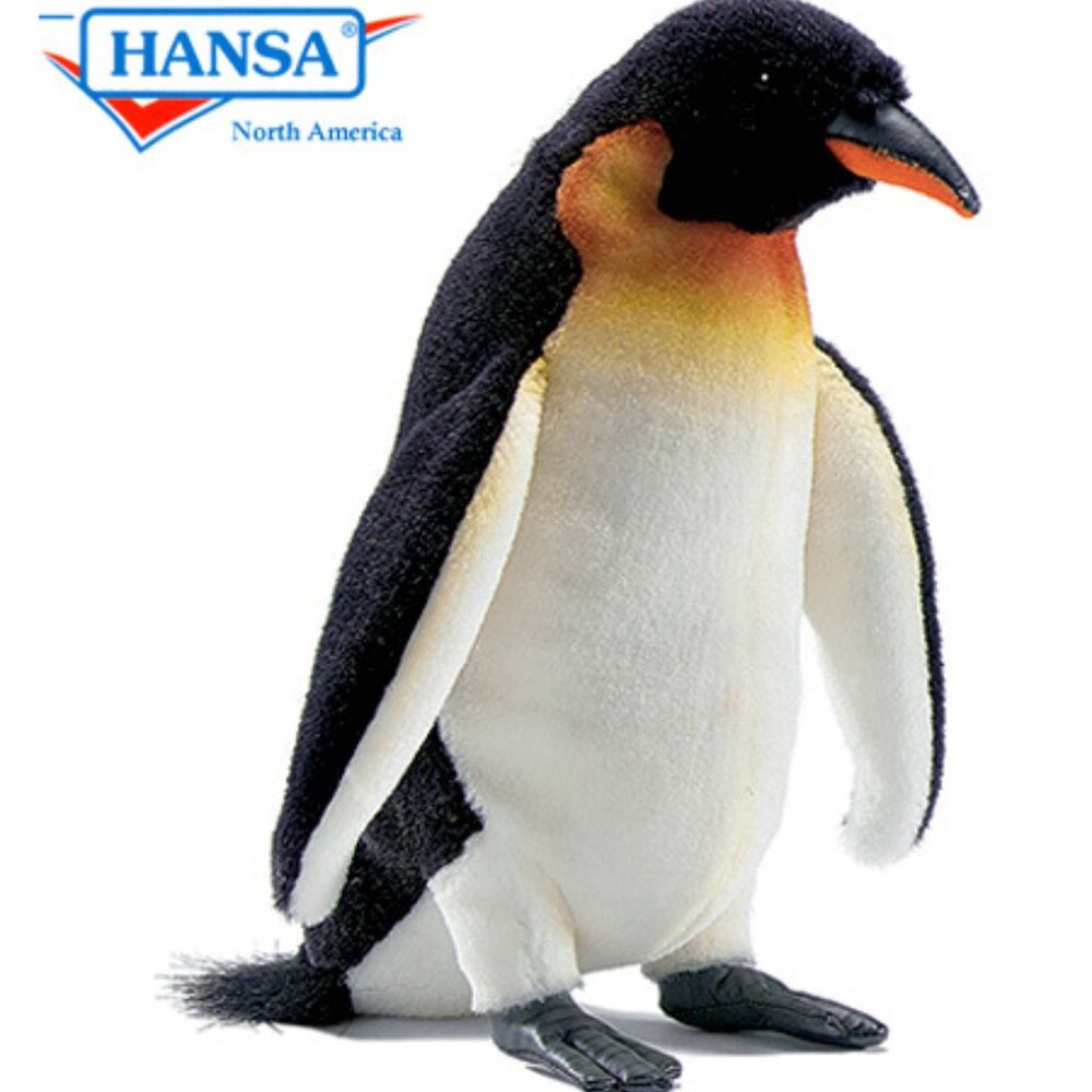 Hansa Plush Handcrafted Emperor Penguin - 24 cm (#3159) New w/ Tag